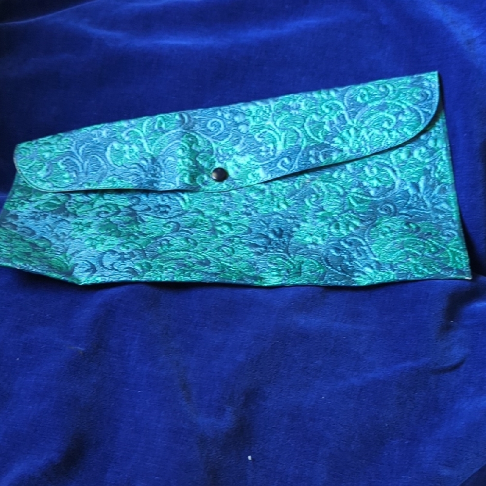 Vintage, Elegant Blue and Green Envelope